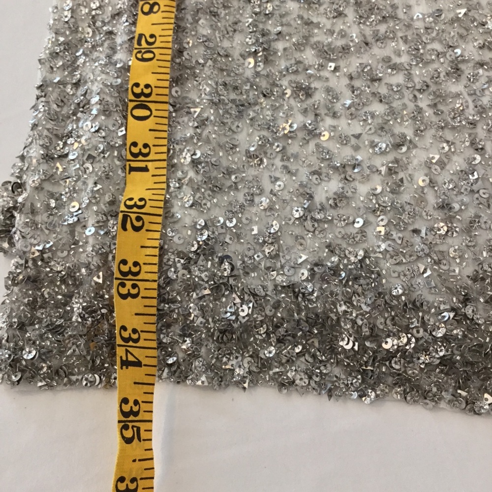 🎉HP🎉 NEW NWT Alice + Olivia Blaire Beaded Metallic Sequins Cocktail Dress SMALL - Picture 13 of 16